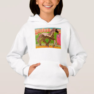 Colourful Horse Girls Hoodie Sweatshirt