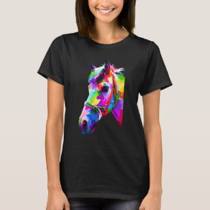 Colourful Horse Graphic 4 T-Shirt