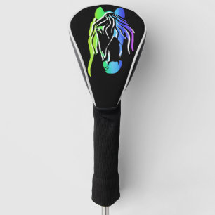 Colourful Horse Head Golf Head Cover