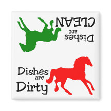 Colourful Horse Lovers Dishwasher Magnet