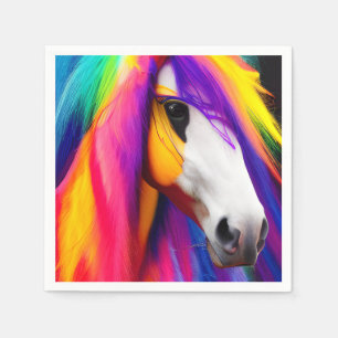 Colourful Horse Napkin
