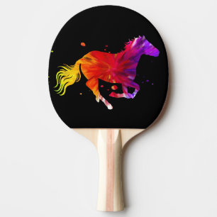 Colourful Horse Ping Pong Paddle