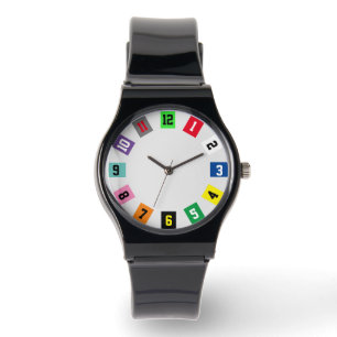 Colourful Horse Racing Numbers Saddle Cloth  Watch