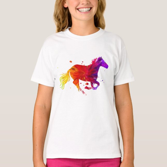 Colourful Horse T-Shirt (Front)