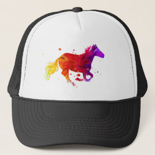 Colourful Horse Trucker Hat