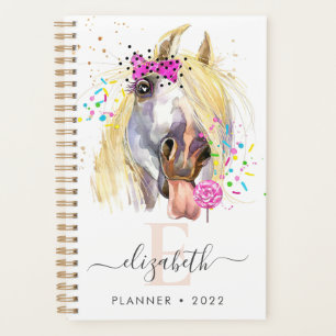 Colourful Horse with Lollipop Spiral Photo Planner