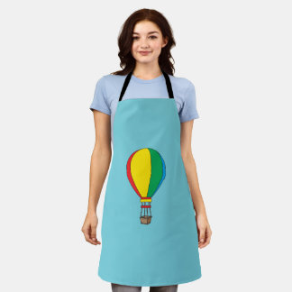 Colourful Hot Air Balloon Apron