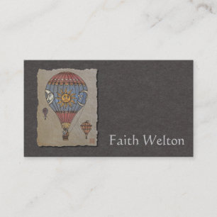 Colourful Hot Air Balloon Business Card