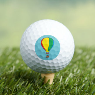 Colourful Hot Air Balloon Golf Balls
