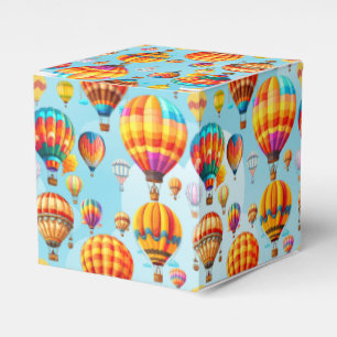 Colourful Hot Air Balloon in the Sky Gift Box