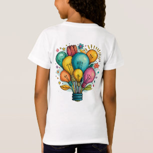 Colourful Hot Air Balloon Lightbulb T-Shirt – Crea