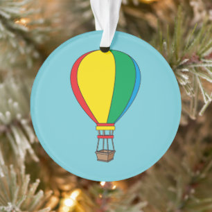 Colourful Hot Air Balloon Ornament