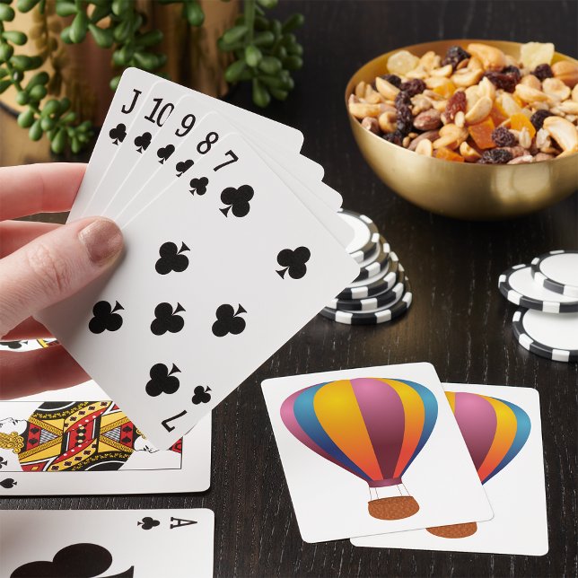 Colourful Hot Air Balloon Playing Cards (Creator Uploaded)