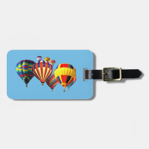 Colourful Hot Air Balloons Luggage Tag