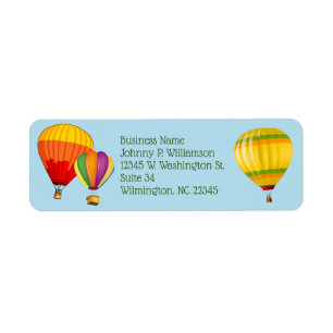 Colourful Hot Air Balloons Sports Travel Custom