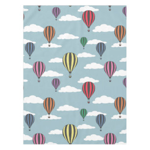 Colourful hot air balloons tablecloth