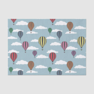 Colourful hot air balloons tissue paper