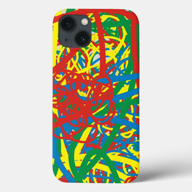 Colourful hot mess blast multi colour splash rainb Case-Mate iPhone case (Back)
