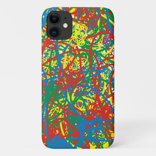 Colourful hot mess blast multi colour splash rainb Case-Mate iPhone case (Back)