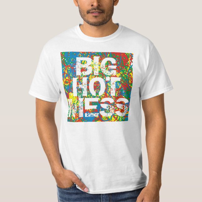 Colourful hot mess blast multi colour splash rainb T-Shirt (Front)