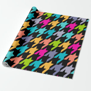 Colourful Houndstooth Seamless Pattern 2 Wrapping Wrapping Paper