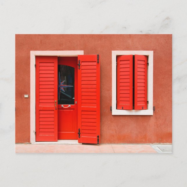 Colourful House Facade, Caorle, Italy Postcard (Front)