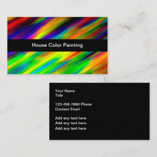 Colourful House Painting Services Businesscards Business Card
