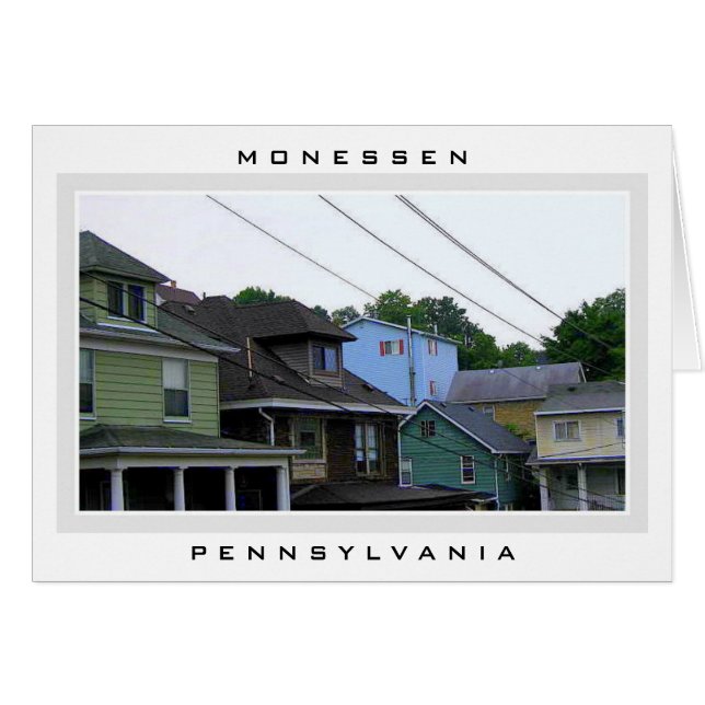 Colourful Houses in Monessen, Pennsylvania (Front Horizontal)
