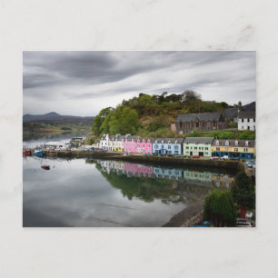 Colourful houses in Portree, Skye Postcard