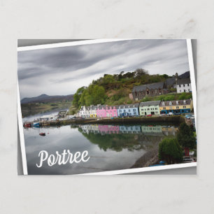 Colourful houses in Portree, Skye Postcard