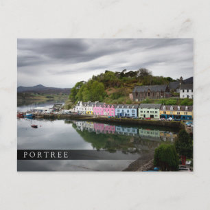 Colourful houses in Portree, Skye Postcard
