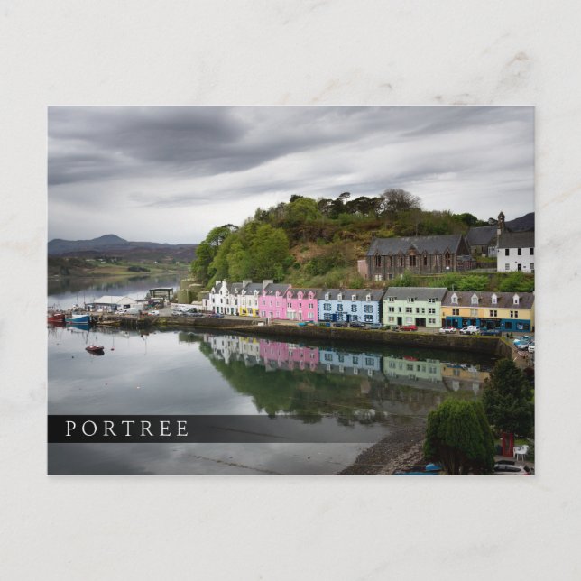 Colourful houses in Portree, Skye Postcard (Front)