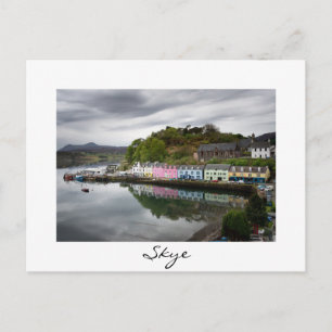 Colourful houses in Portree, Skye Postcard
