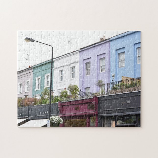 Colourful Houses of Notting Hill West London UK Jigsaw Puzzle (Horizontal)