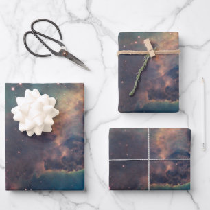 Colourful Hubble Space Telescope Carina Nebula Can Wrapping Paper Sheet
