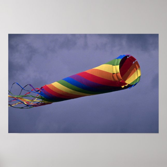 Colourful Huge and colourful windsock Poster (Front)