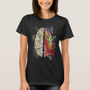 Colourful Human Brain Science And for Neuroscience T-Shirt