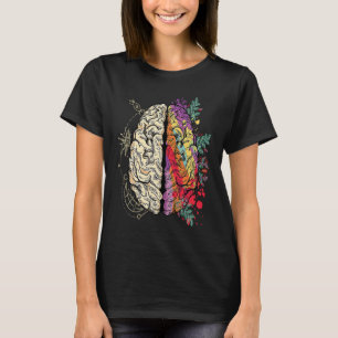 Colourful Human Brain Science And for Neuroscience T-Shirt