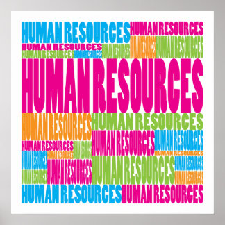 Colourful Human Resources Poster