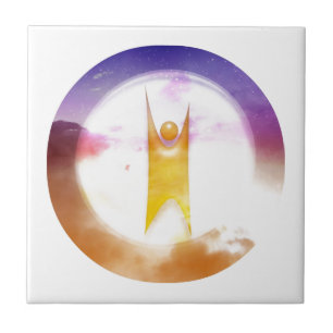 Colourful Humanism Symbol Tile