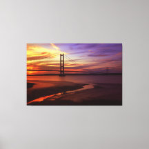 Colourful Humber Bridge Sunset photo