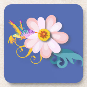 Colourful Humming Bird  Coaster