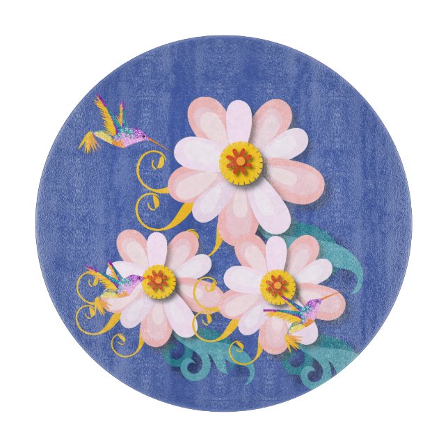 Colourful Humming Bird   Cutting Board (Front)