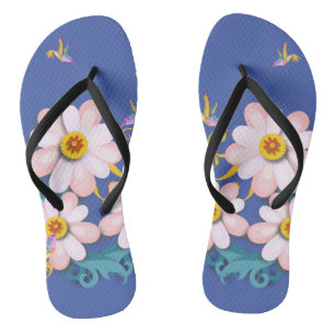 Colourful Humming Bird   Flip Flops