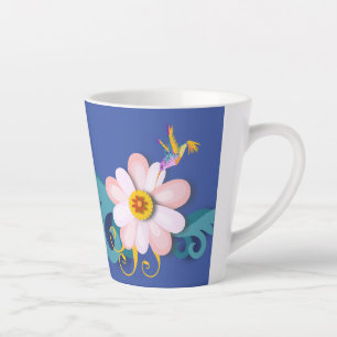 Colourful Humming Bird   Latte Mug