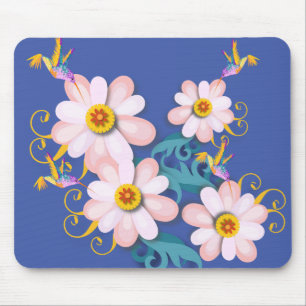 Colourful Humming Bird   Mouse Mat