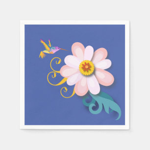 Colourful Humming Bird Napkin