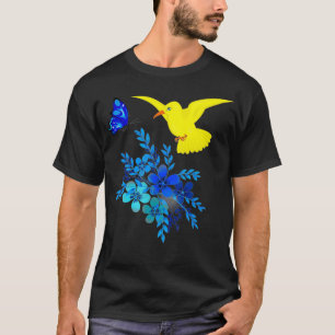 colourful hummingbird butterfly lover woman girl n T-Shirt
