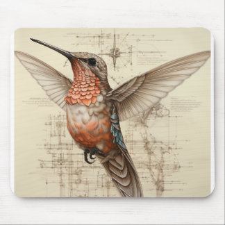 Colourful Hummingbird Mousepad