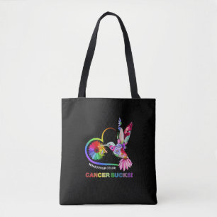 Colourful Hummingbirds What Ever Colour Cancer suc Tote Bag